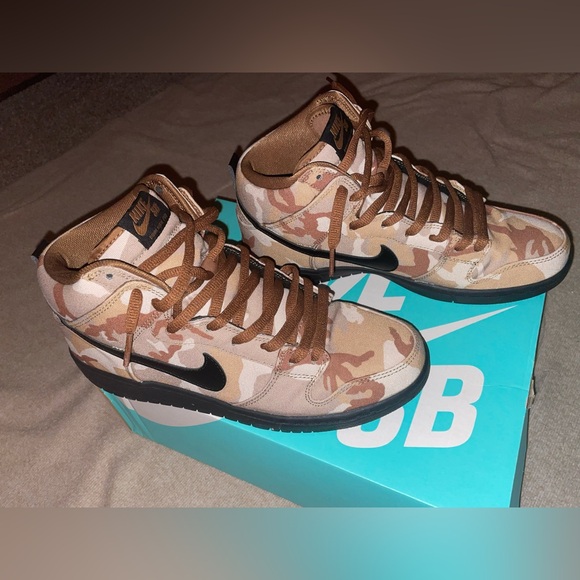 NIKE DUNK PRO SB HIGH PRO DESERT BROWN CAMO SZ 9 MENS - Picture 5 of 13